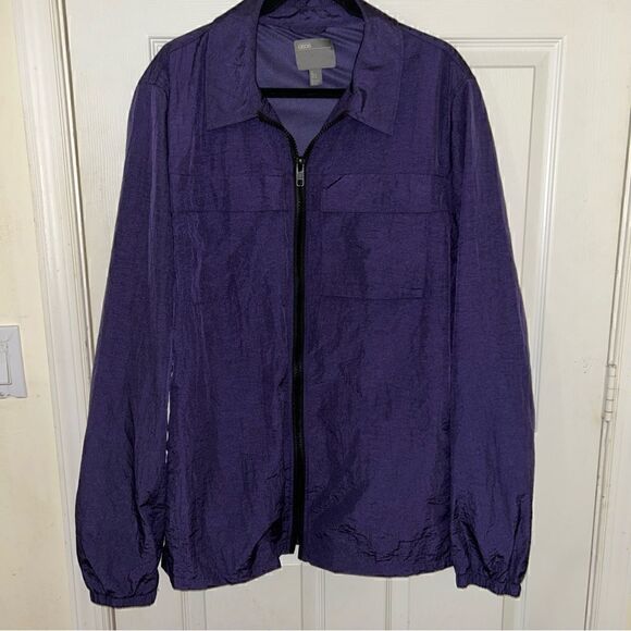 ASOS Jackets & Blazers - Asos Zip Front Windbreaker Style Tall Long Lightweight Jacket